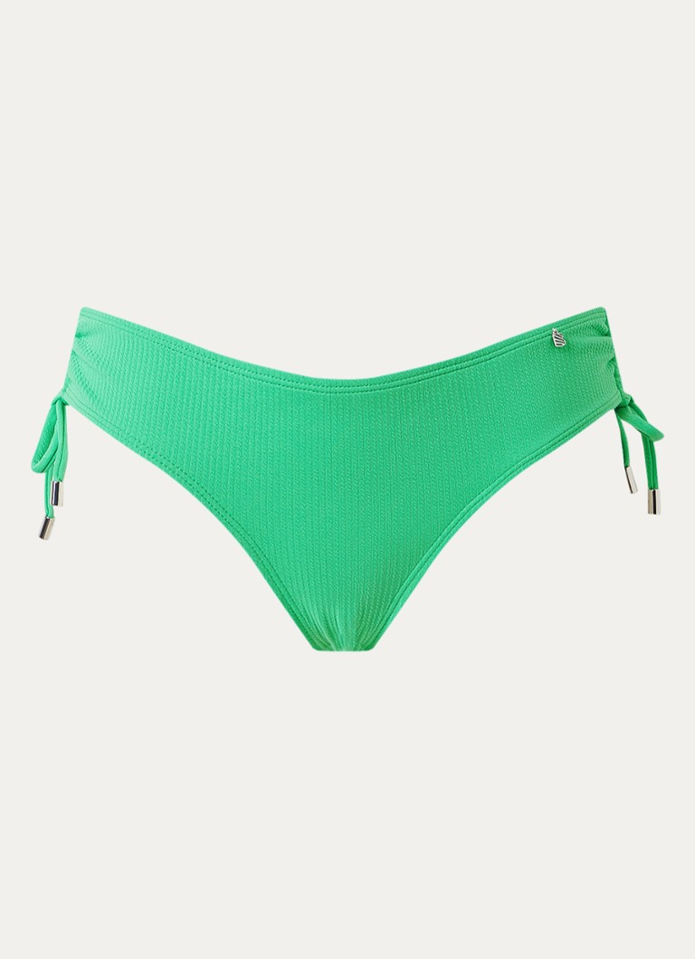 Beachlife Dames Hipster bikinislip met trekkoord in de kleur Lichtgroen, maat: 36
