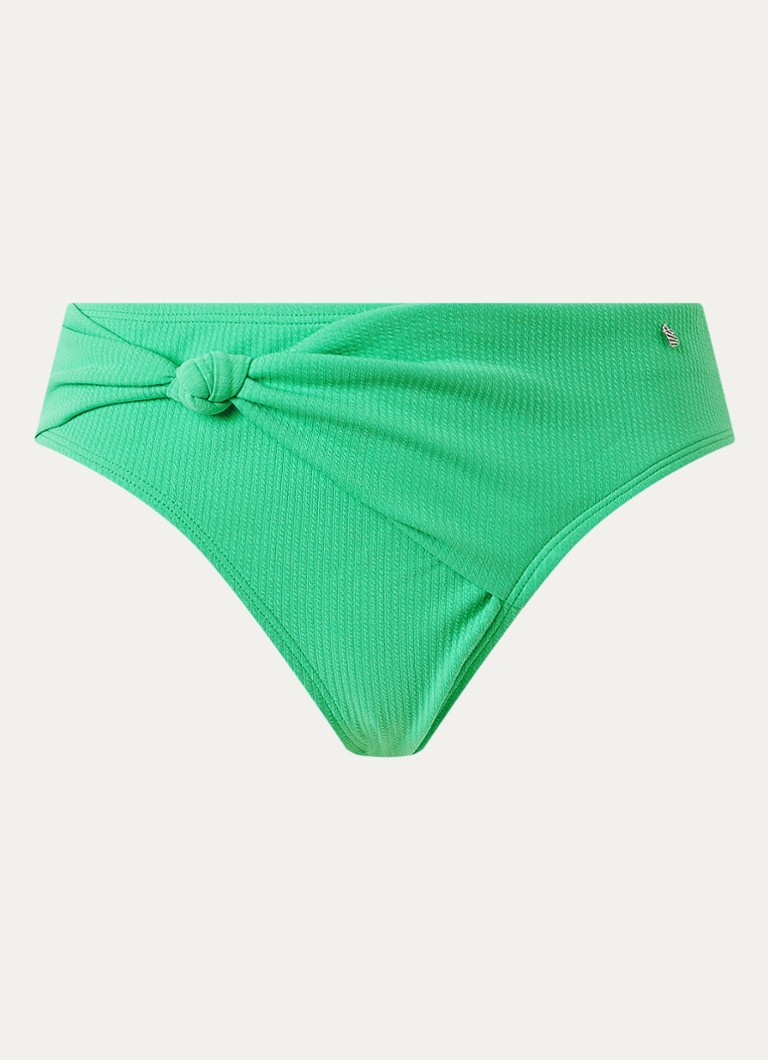 Beachlife Dames Hipster bikinislip met strikdetail in de kleur Lichtgroen, maat: 40