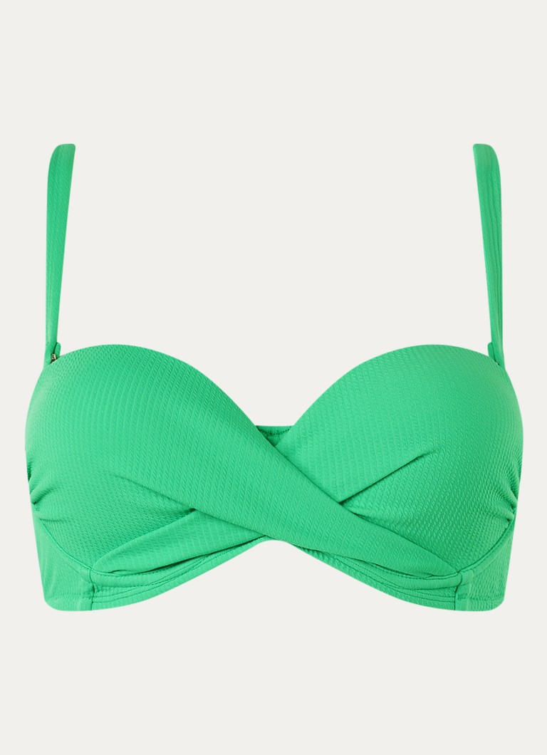 Beachlife Dames Voorgevormde bikinitop in de kleur Groen, maat: D40