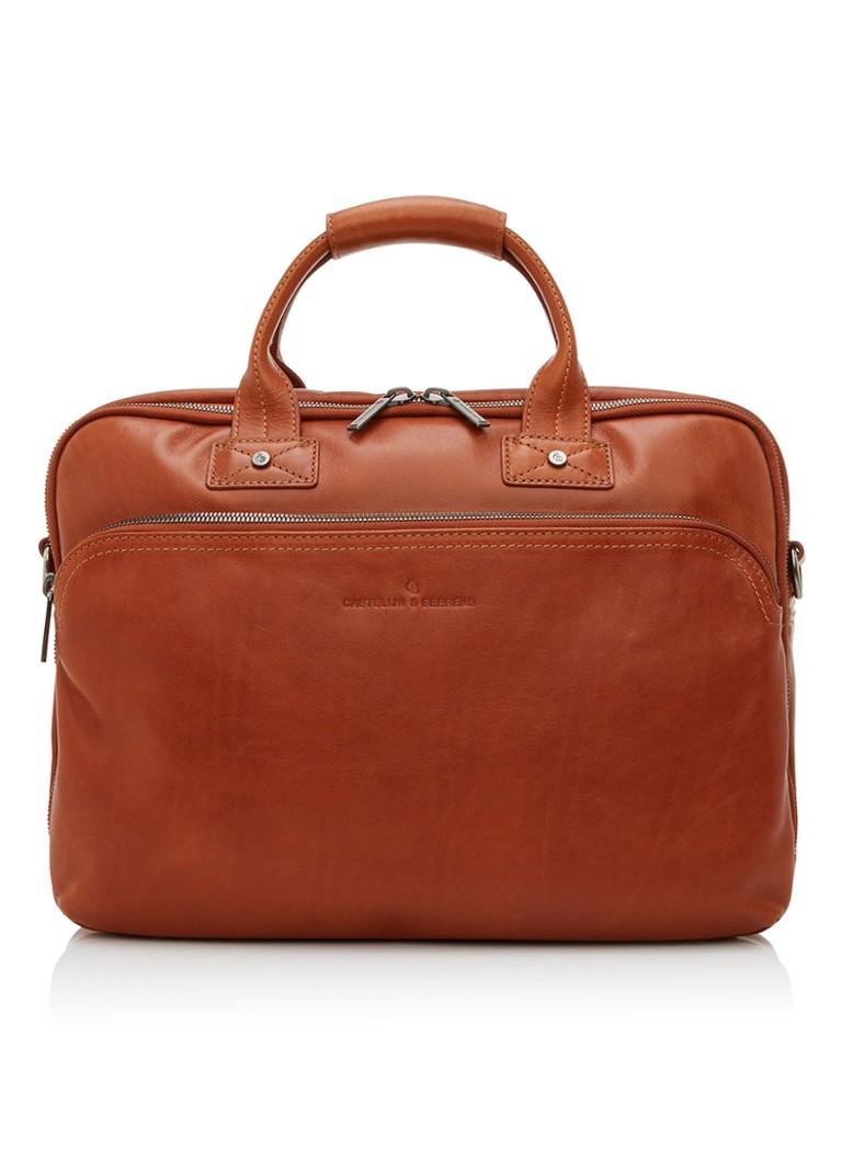 Castelijn & Beerens Heren Firenze businesstas van leer met 15,6 inch laptopvak