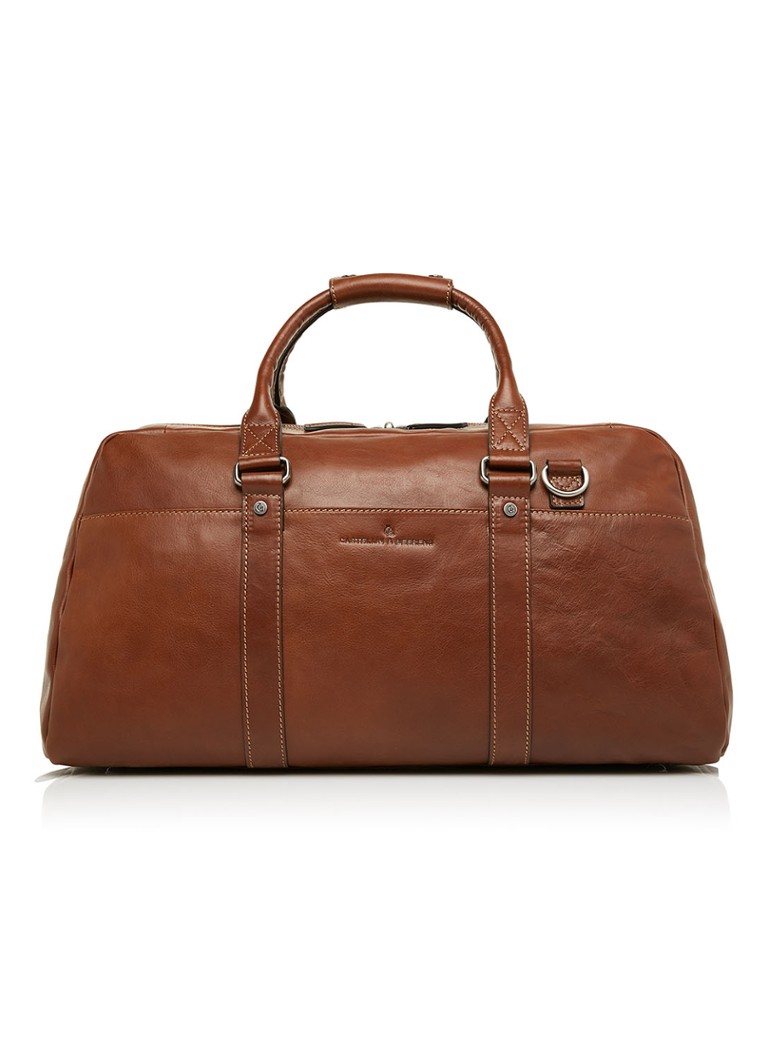 Castelijn & Beerens Verona weekendtas RFID van leer Cognac - Deal
