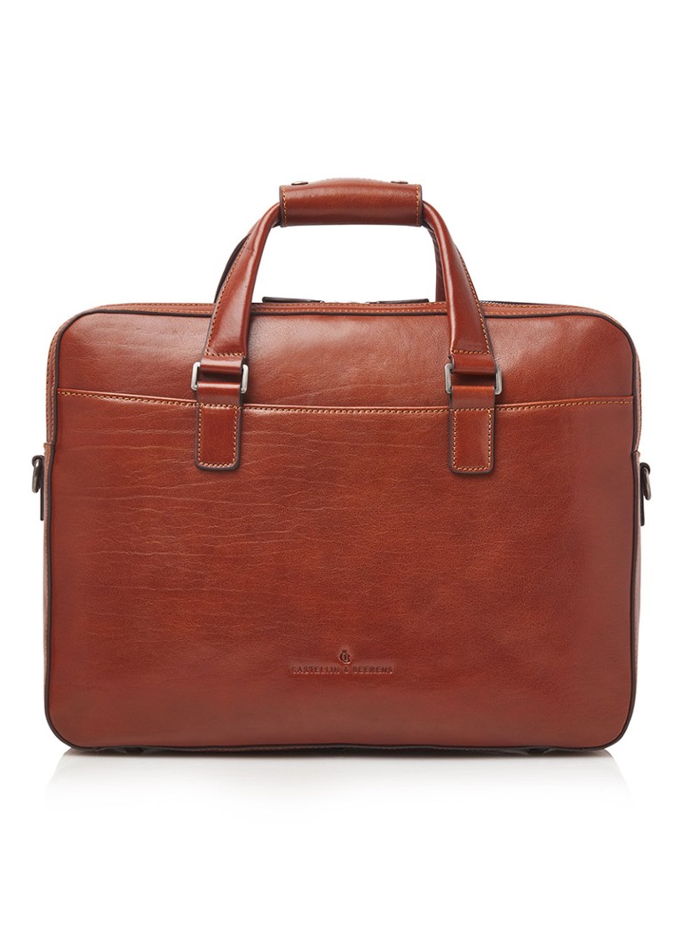 Castelijn & Beerens Heren Paul businesstas van leer met 15,6 inch laptopvak