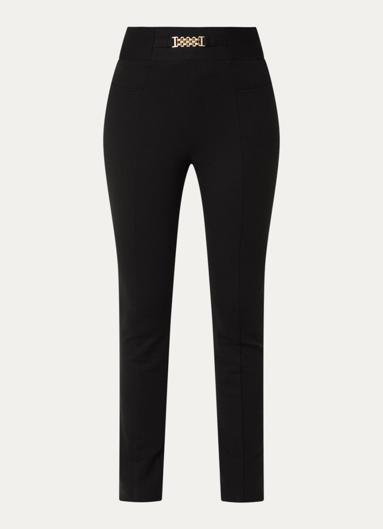 NIKKIE Dames Ayden high waist skinny fit broek in de kleur Zwart