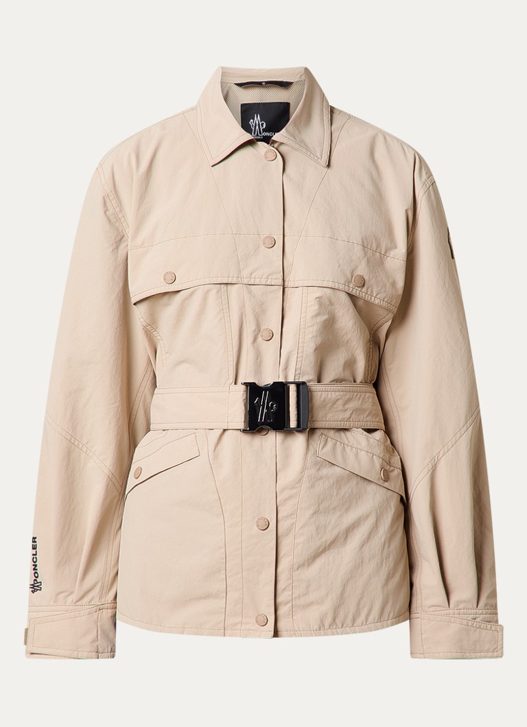 Moncler Dames Kaeng jack met ceintuur in de kleur Beige, maat: M