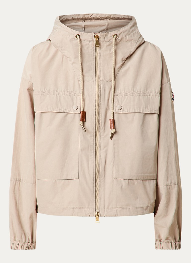 Moncler Dames Sauvan jack met opgestikte zakken in de kleur Beige, maat: M