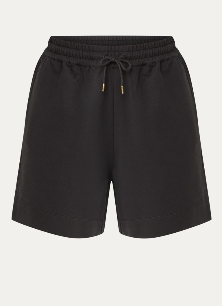 Moncler Heren Straight fit korte joggingbroek met steekzakken in de kleur Zwart, maat: S
