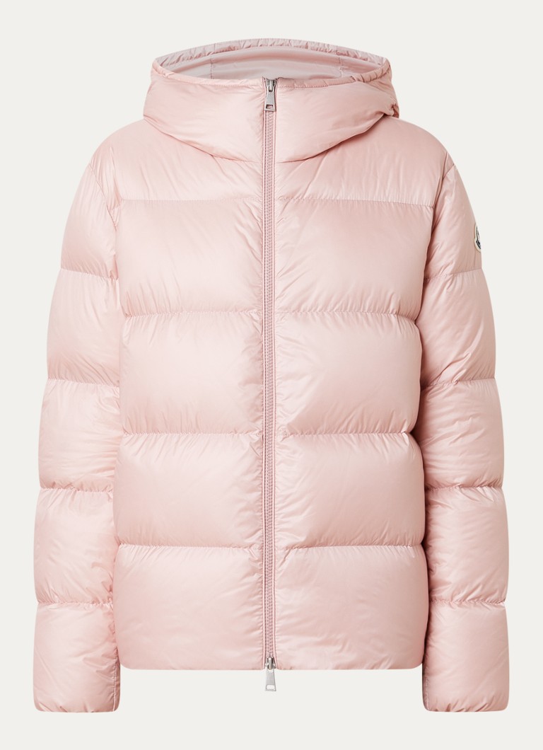 Moncler Dames Feligule puffer jack met donsvulling en ritszakken in de kleur Roze, maat: 38