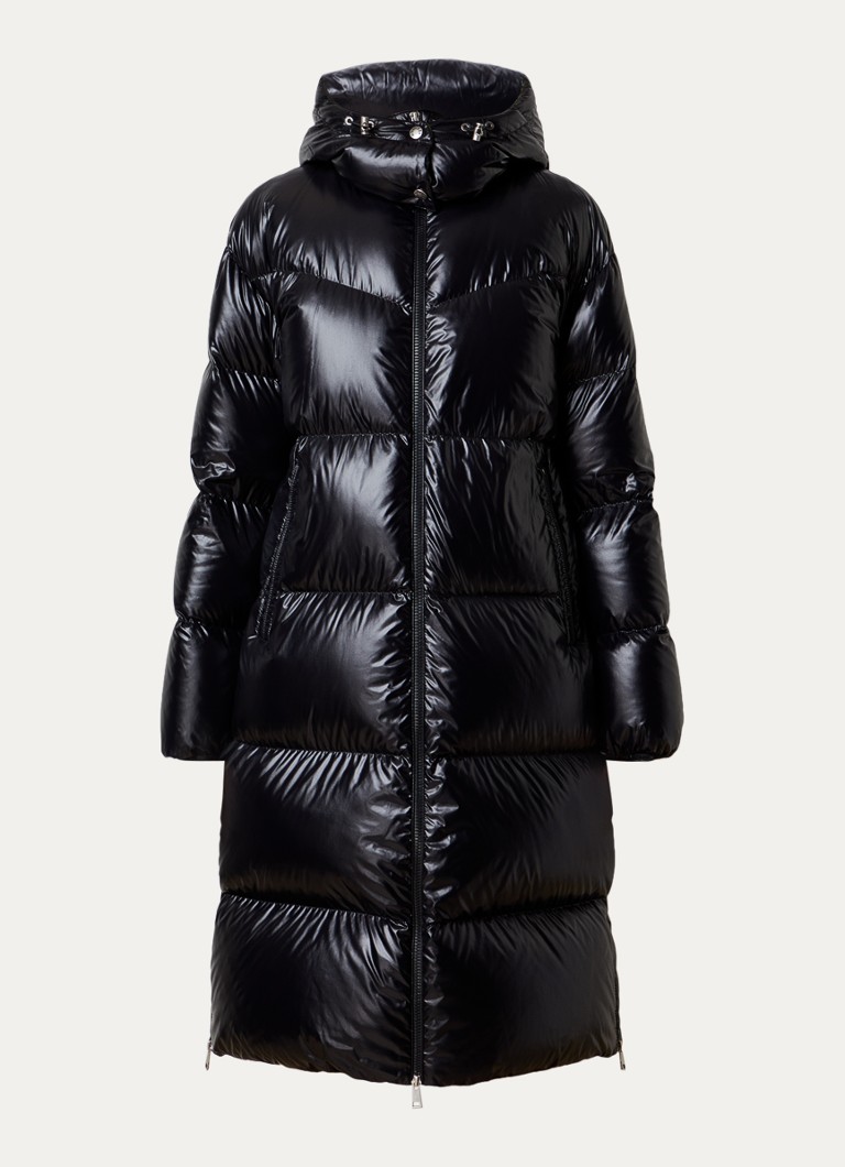 Moncler Dames Harfang parka met steekzakken in de kleur Zwart, maat: 36