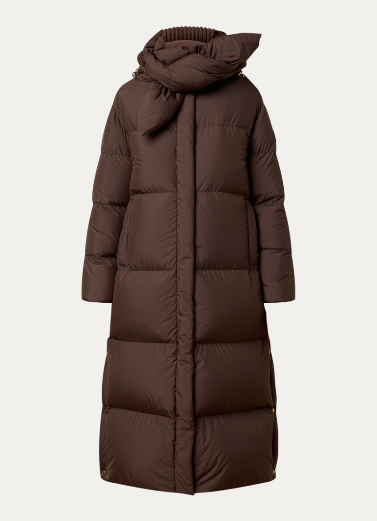 Moncler Dames Gewatteerde jas met steekzakken in de kleur Bruin, maat: 38