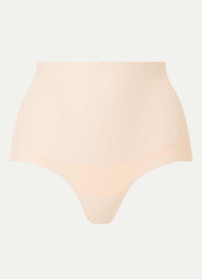 MAGIC Bodyfashion Dames High waisted naadloze corrigerende slip in de kleur Creme, maat: XL