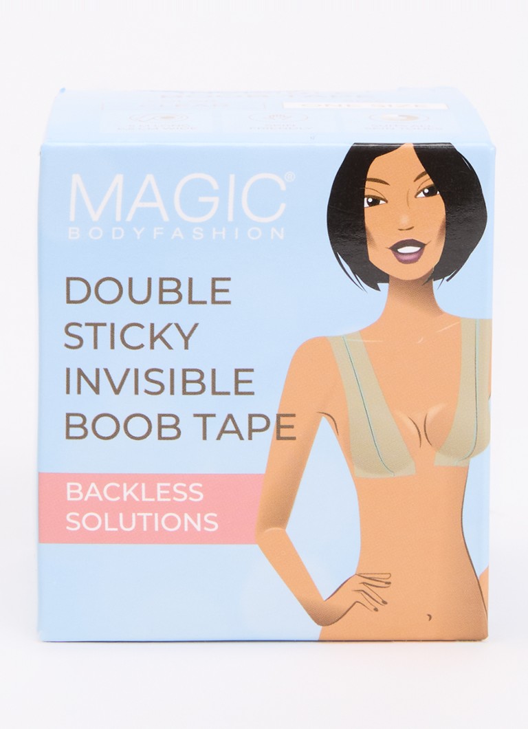 MAGIC Bodyfashion Dames Double Invisible boob tape in de kleur Transparant, maat: ONE SIZE