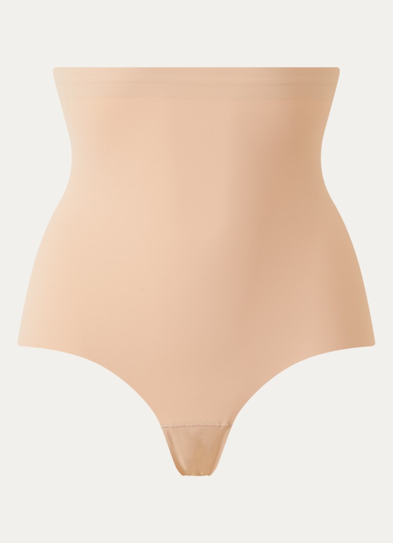 MAGIC Bodyfashion Dames High waisted naadloze corrigerende slip in de kleur Zalmroze, maat: S