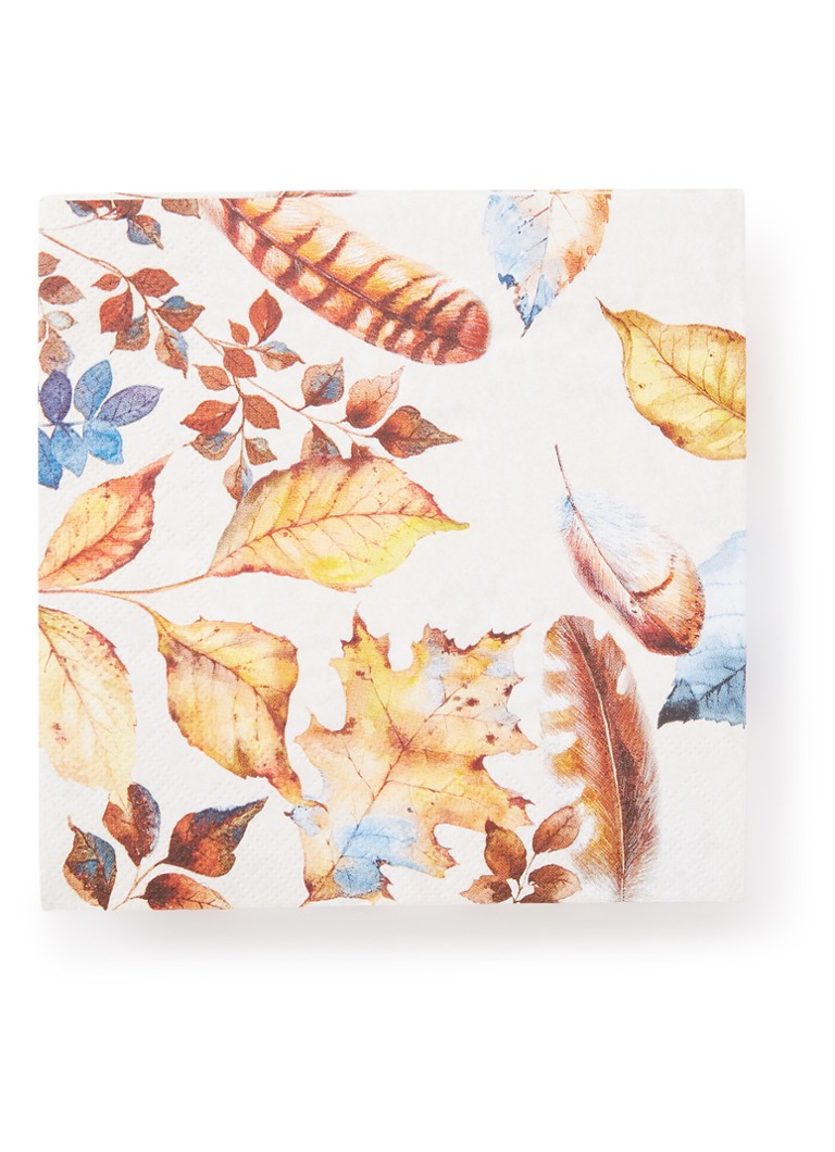 Ihr Ideal Home A Piece Of Nature servetten 33 x 33 cm Multicolor - Deal