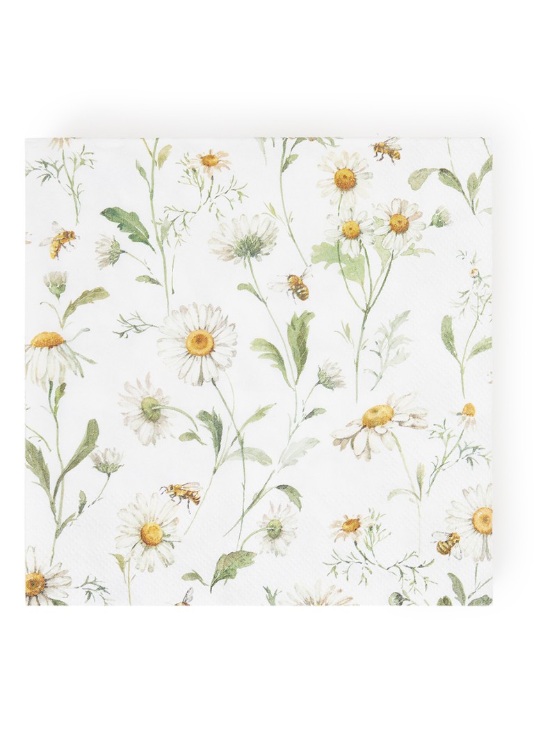 Ihr Ideal Home Daisies servetten 33 x 33 cm Multicolor - Deal