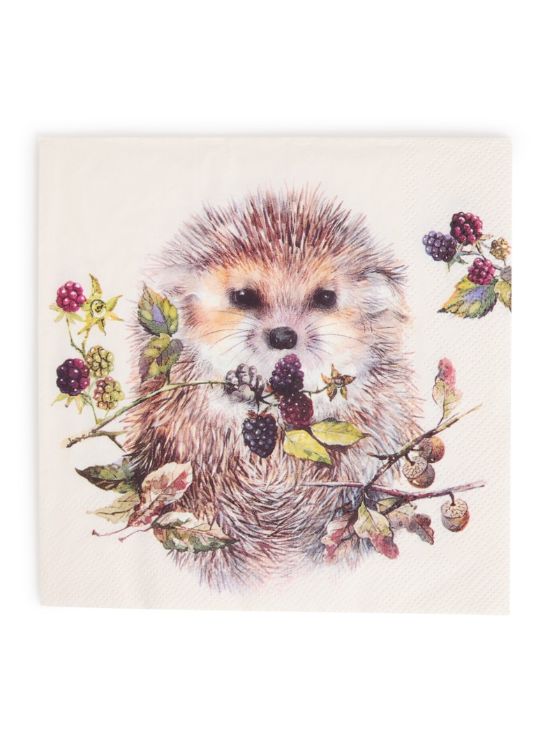 Ihr Ideal Home Forest Hedgehog servetten Creme - Deal