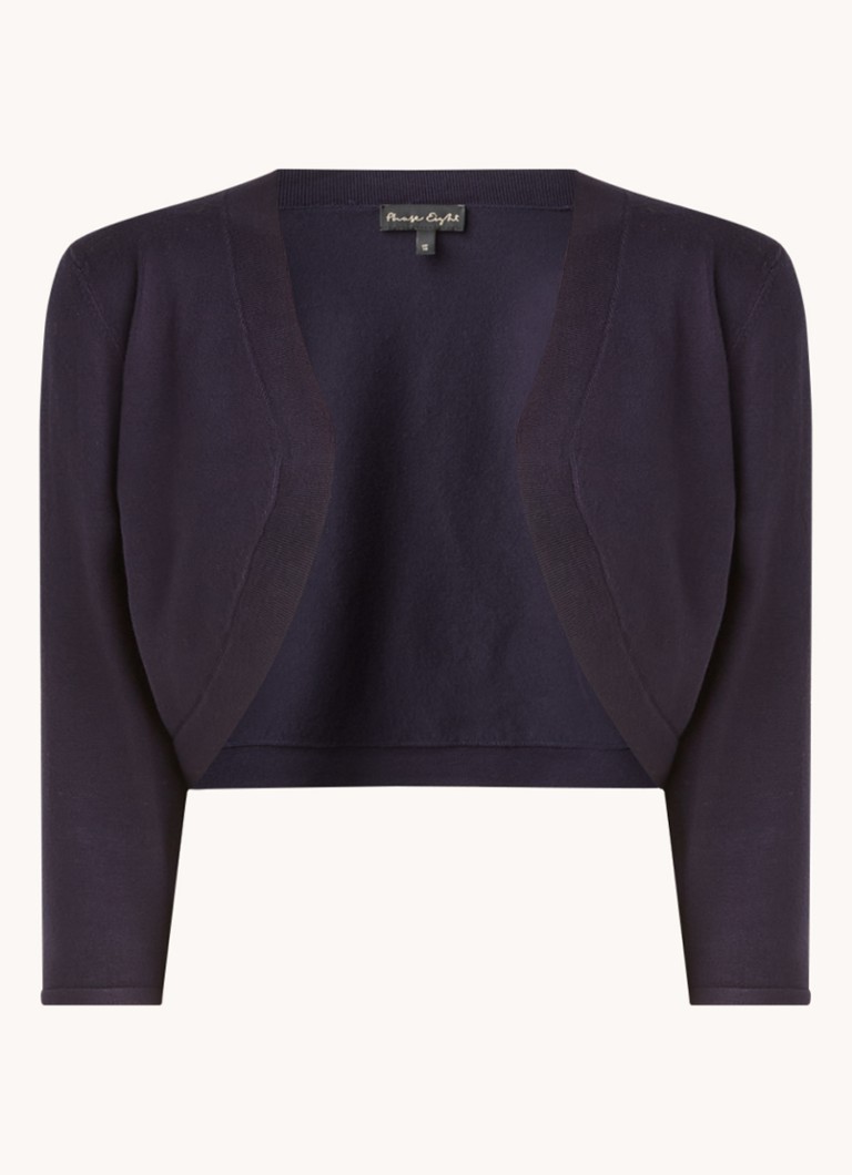 Phase Eight Dames Elisha openvallende bolero met stretch in de kleur Donkerblauw