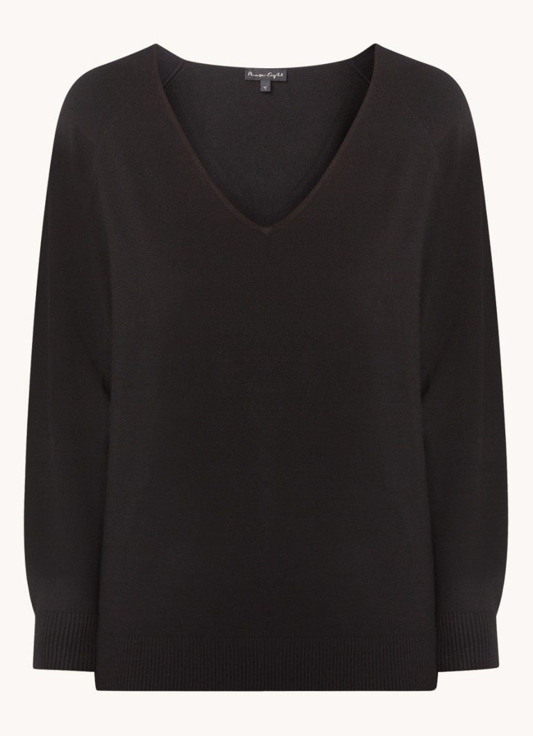 Phase Eight Dames Senita fijngebreide pullover met stretch in de kleur Zwart
