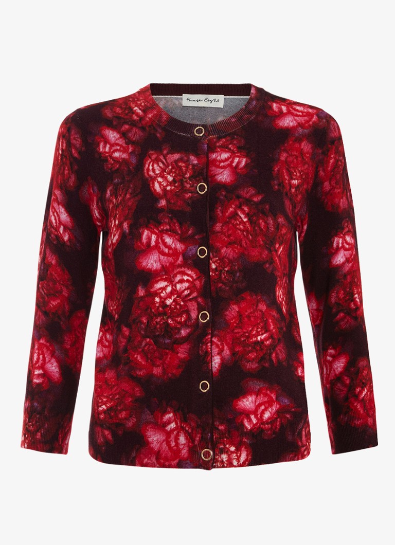 Phase Eight Dames Dani blouse met bloemenprint in de kleur Rood