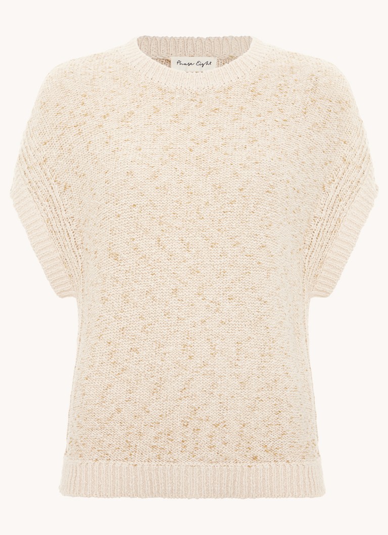Phase Eight Dames Janet grofgebreide pullover met structuur in de kleur Creme