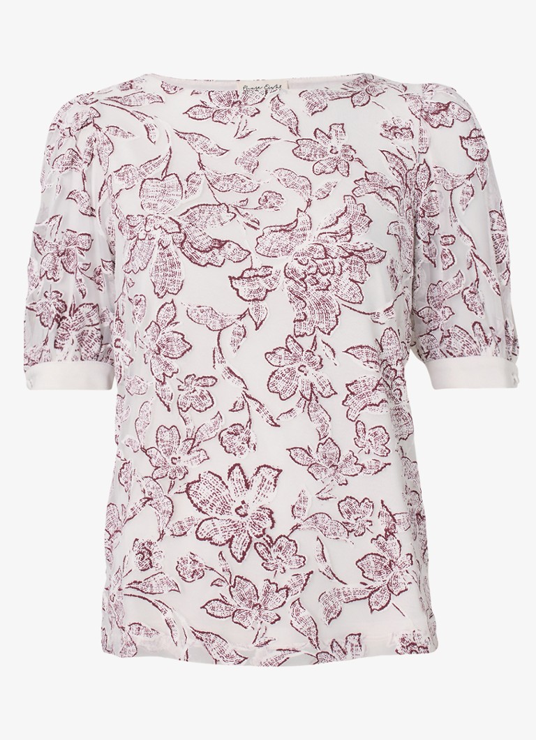 Phase Eight Dames Kelly top met bloemenprint in de kleur Wit