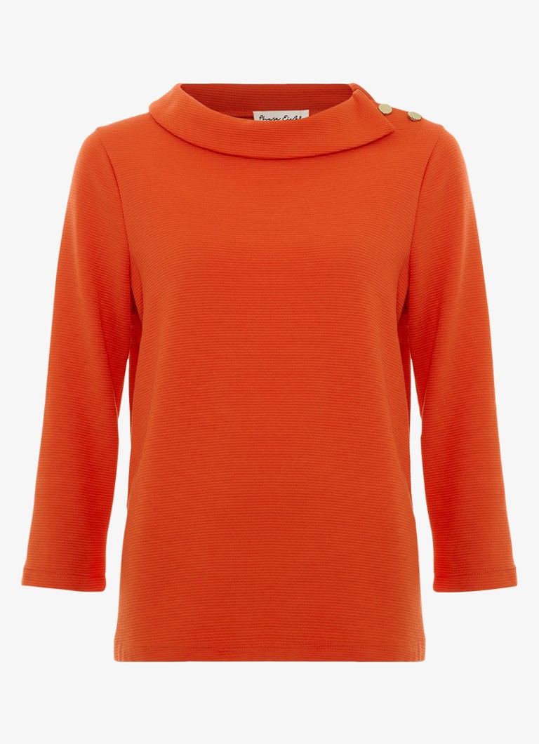 Phase Eight Dames Remy top met knoopdetail en structuur in de kleur Rood