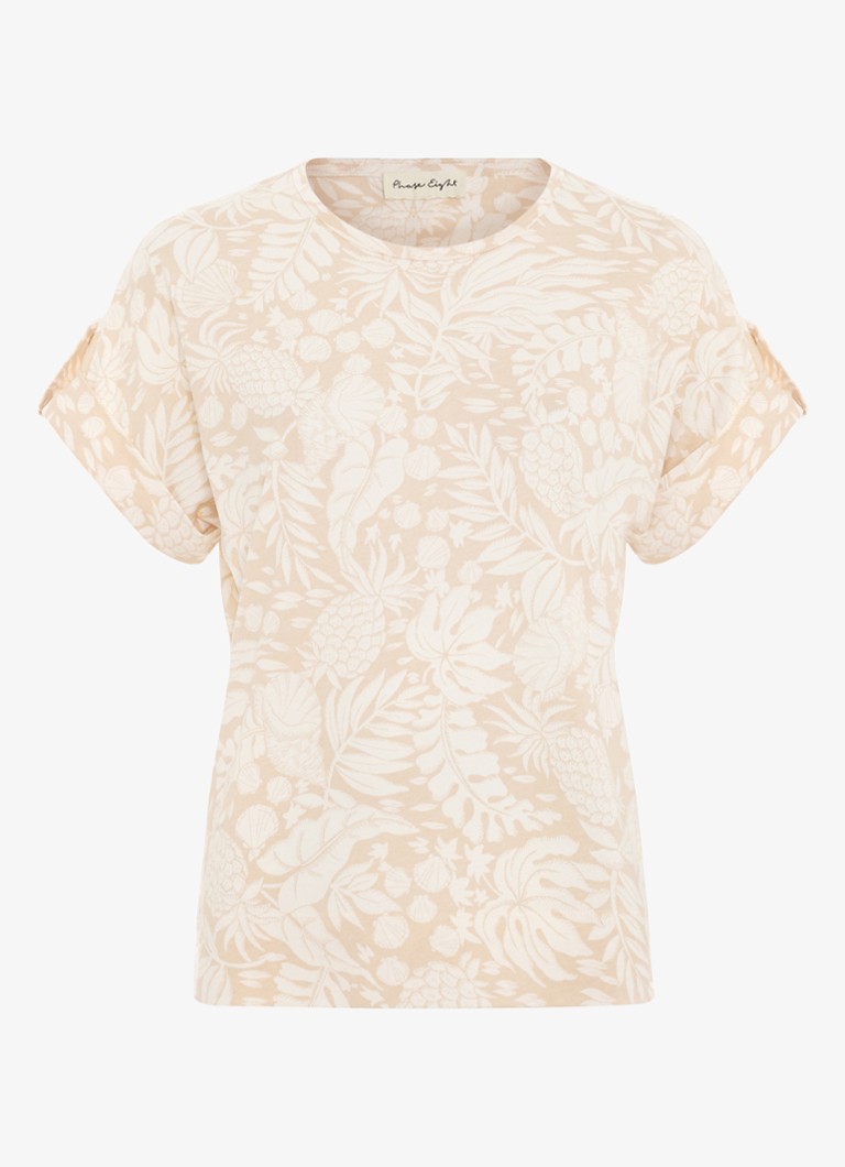 Phase Eight Dames Kayla top met print in de kleur Creme