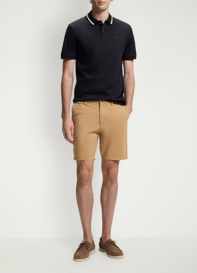 BOSS Heren Korte broek met steekzakken in de kleur Beige