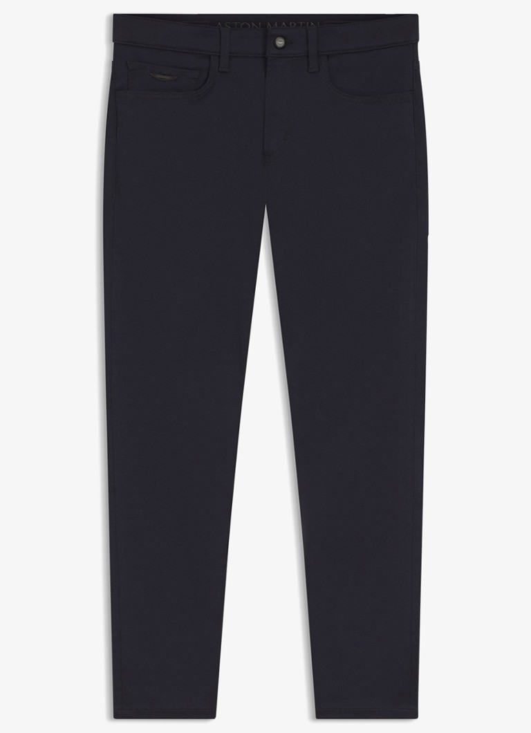 BOSS Heren Slim fit jeans met steekzakken in de kleur Zwart
