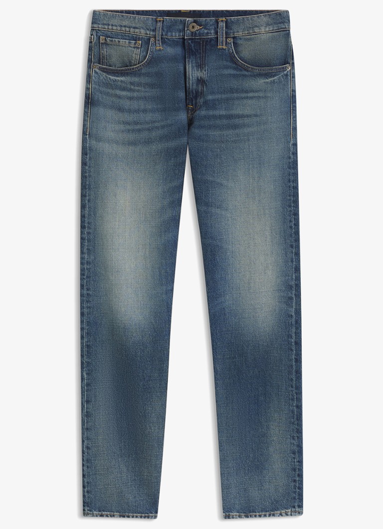 BOSS Heren Regular fit jeans met steekzakken in de kleur Indigo