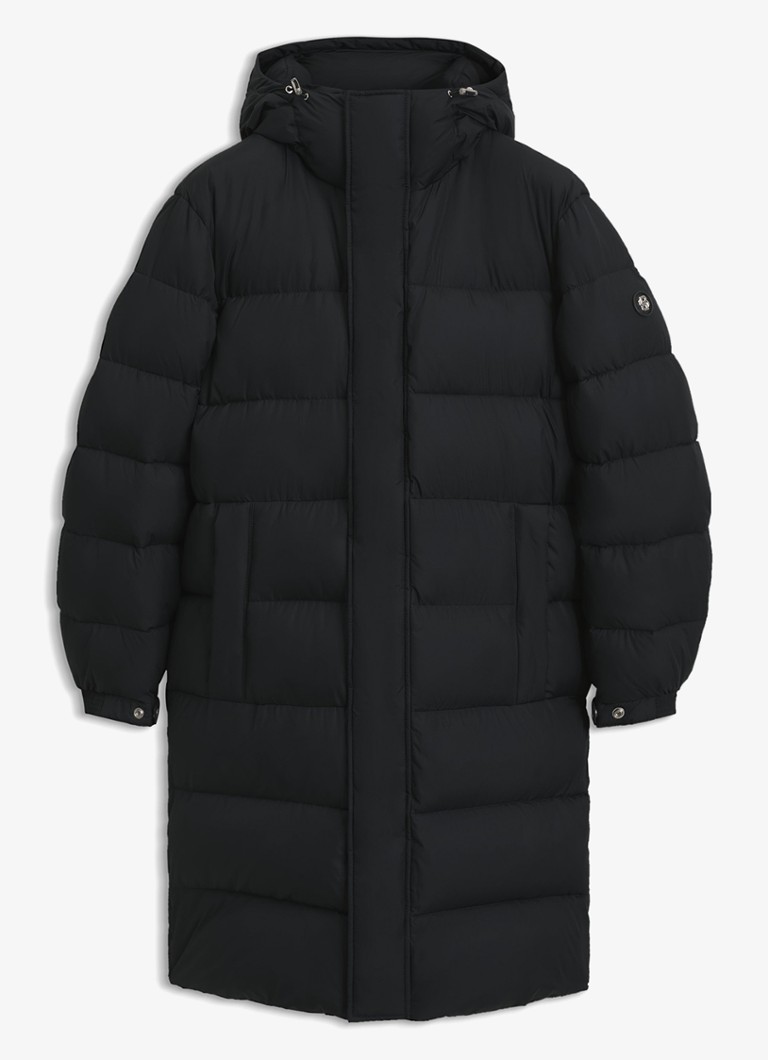 BOSS Heren Puffer jas met waterafstotende coating in de kleur Zwart