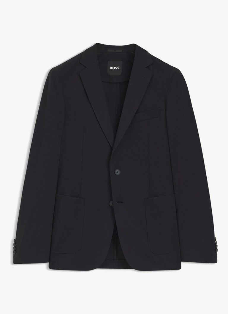 BOSS Heren Slim fit colbert met borstzak in de kleur Zwart