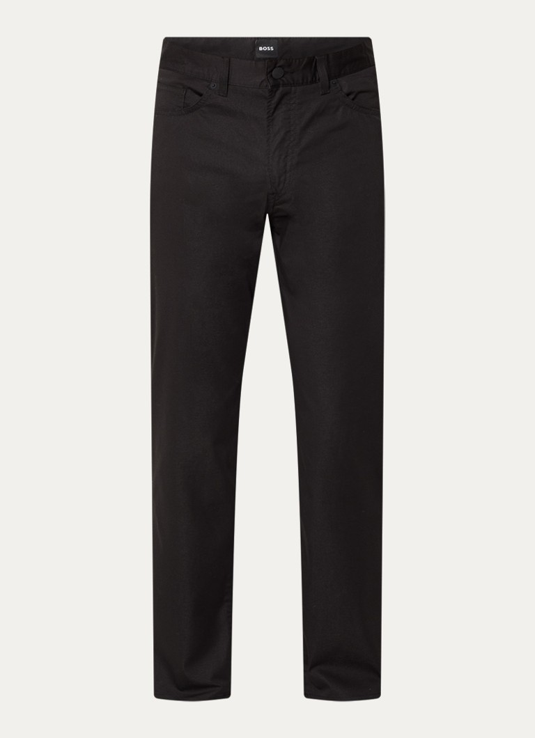BOSS Heren P-Re.Maine5 slim fit chino met steekzakken in de kleur Zwart