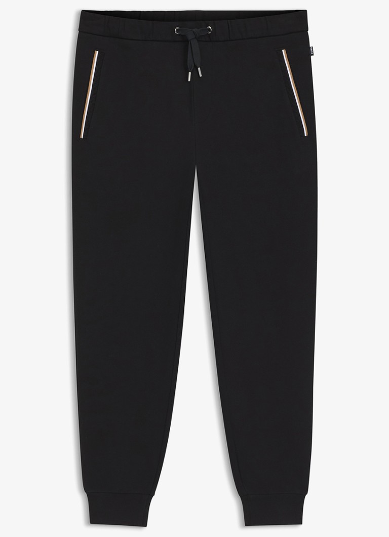 BOSS Heren Tapered fit joggingbroek met steekzakken in de kleur Zwart
