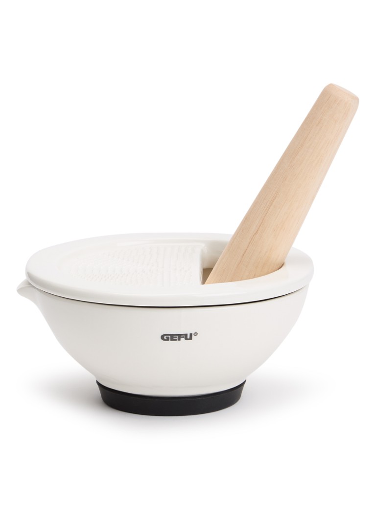 GEFU Suri vijzel met rasp en stamper 13,5 cm Wit - Deal