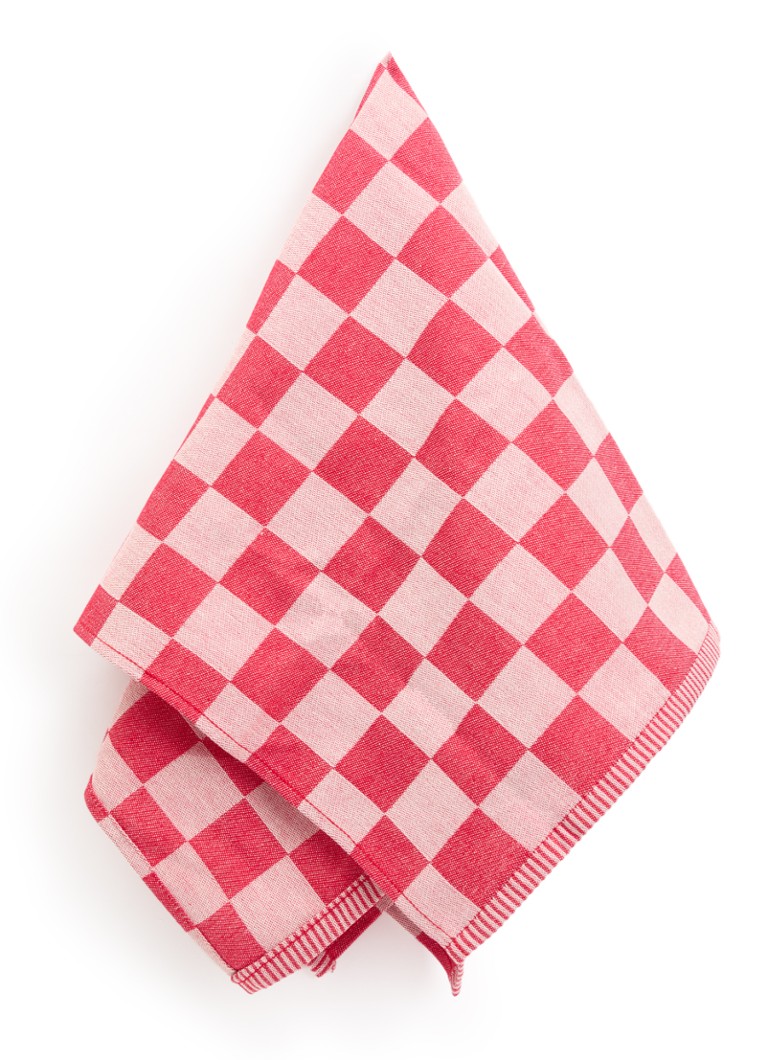 Bunzlau Castle Theedoek van katoen 65 cm x 66 cm Steenrood - Deal