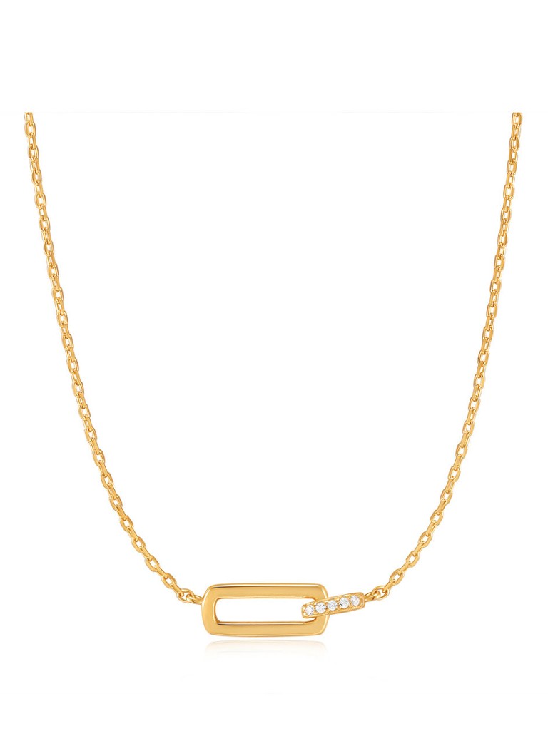 Ania Haie Dames Glam Interlock ketting verguld