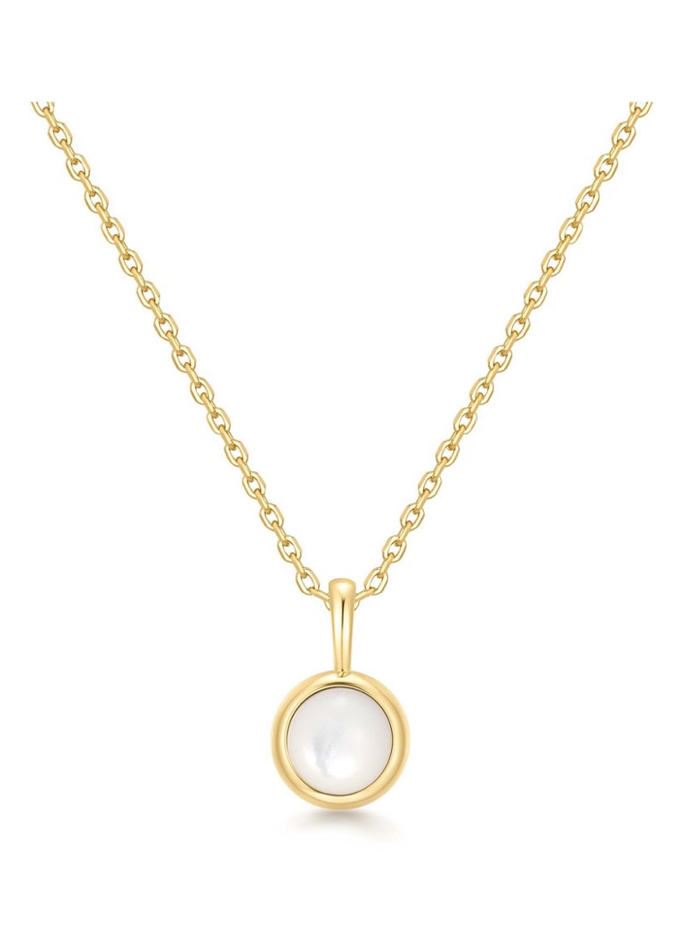 Ania Haie Dames MOP Pendant ketting S verguld