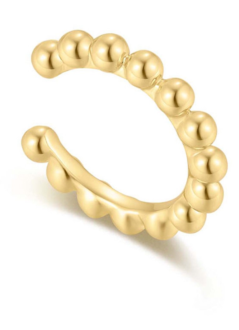 Ania Haie Dames Beaded ear cuff verguld