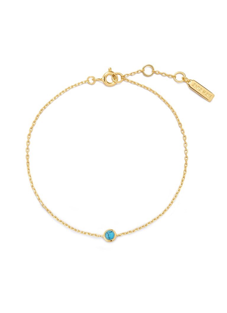 Ania Haie Dames Solitaire armband S verguld