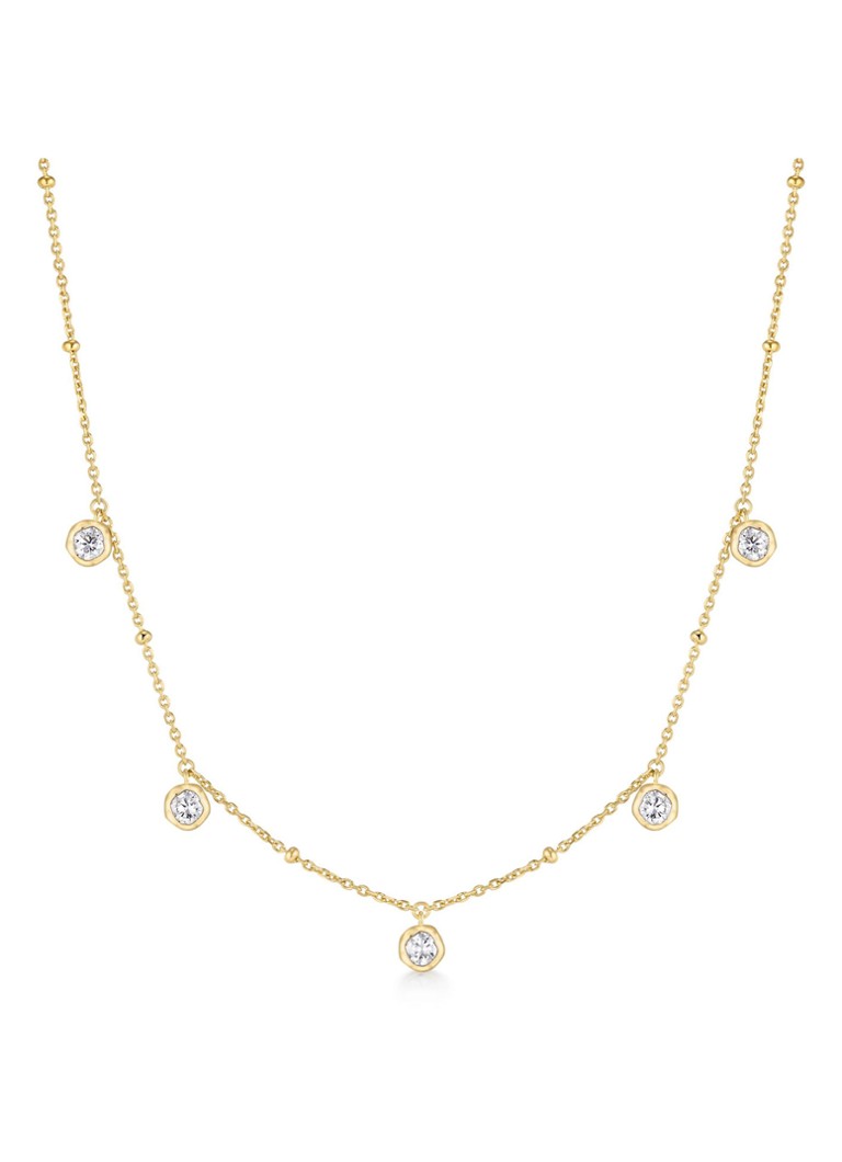 Ania Haie Dames Droplet Station ketting S verguld