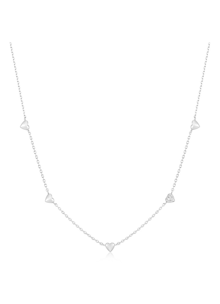 Ania Haie Dames Pavé Heart Station ketting