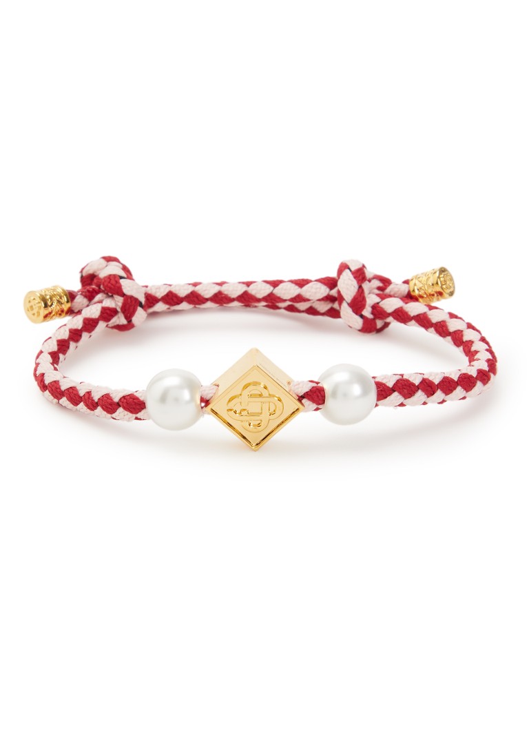 Casablanca Heren Friendship armband in de kleur Rood, maat: OS
