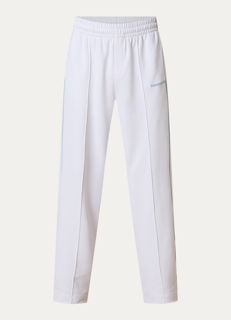 Casablanca Heren Straight fit joggingbroek met ritszakken in de kleur Wit, maat: M