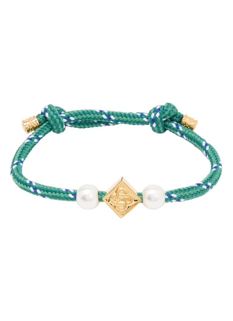 Casablanca Heren Friendship armband in de kleur Groen, maat: OS