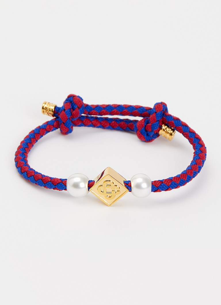 Casablanca Heren Friendship armband in de kleur Rood, maat: OS