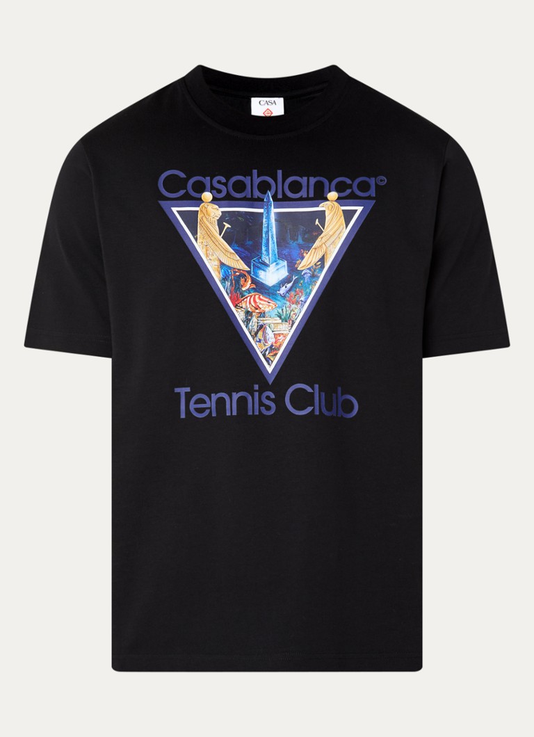 Casablanca Heren Monder Perdu T-shirt met logoprint in de kleur Zwart, maat: M