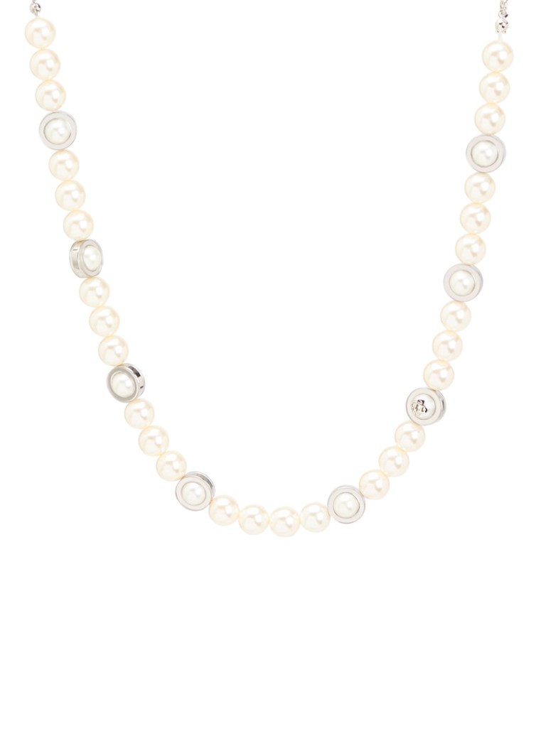 Casablanca Heren Sci-Fi Pearl ketting in de kleur Wit, maat: OS