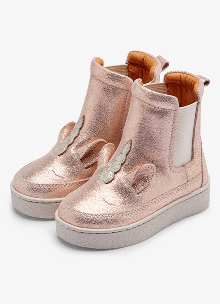Donsje Amsterdam Meisjes Kheera Boots | Unicorn in de kleur Roségoud, maat: 22