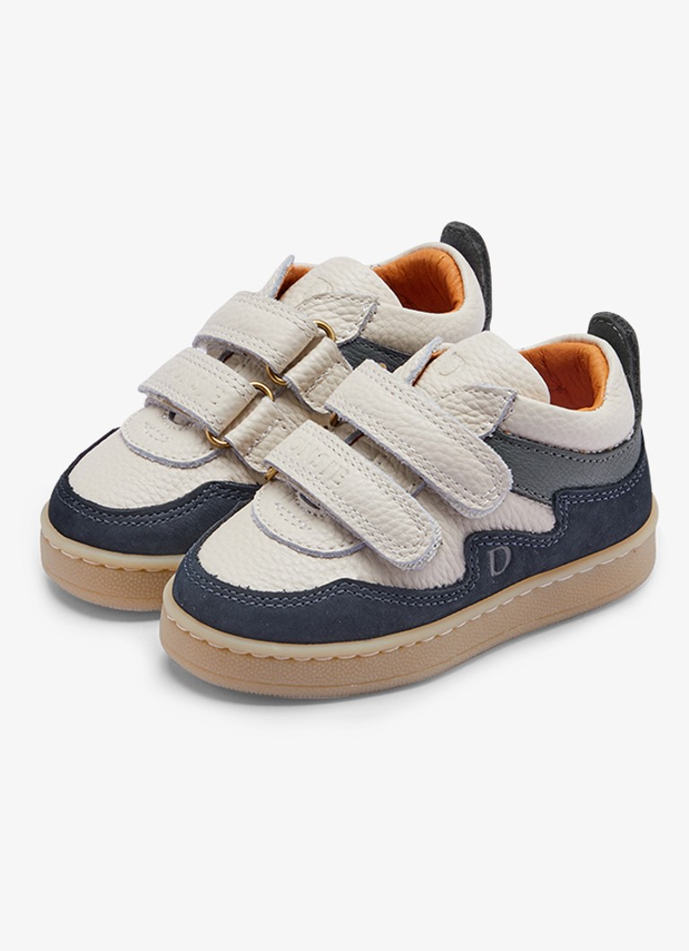 Donsje Amsterdam Jongens Pesio Sneakers in de kleur Donkerblauw, maat: 22