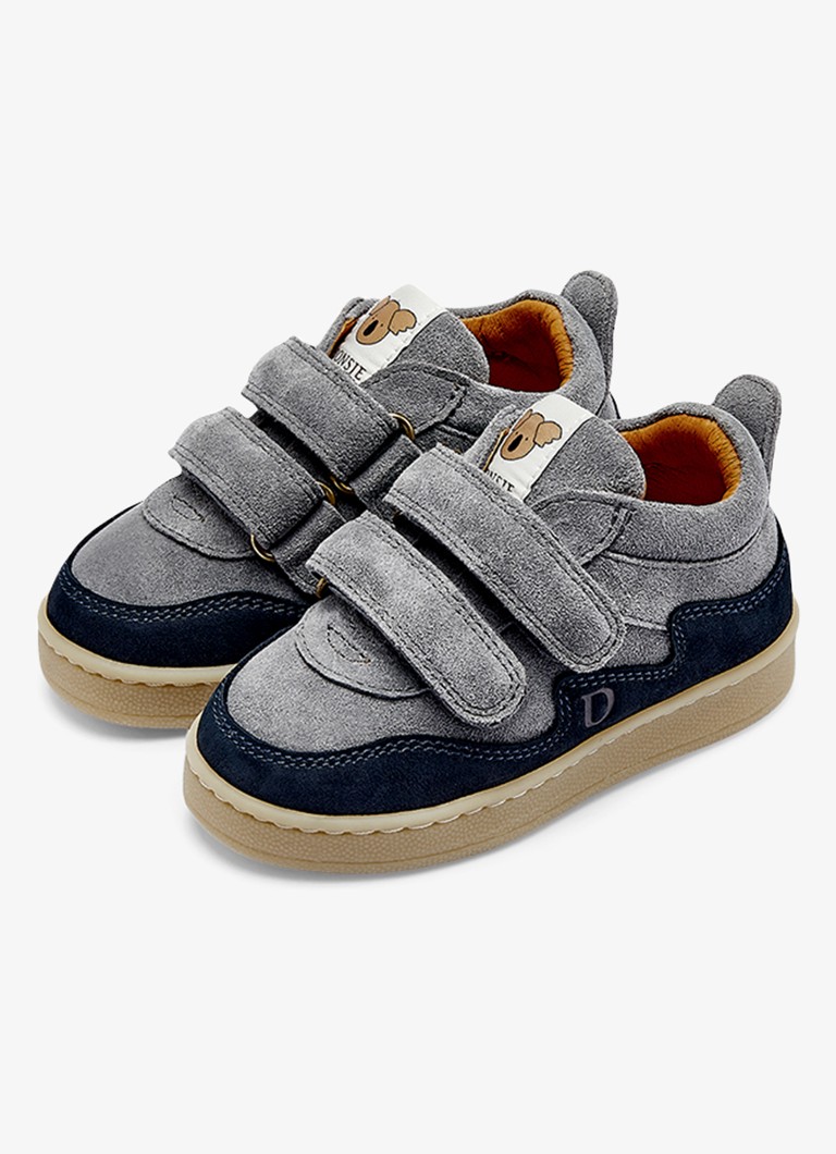 Donsje Amsterdam Jongens Pivalo sneaker van leer in de kleur Lichtblauw, maat: 20